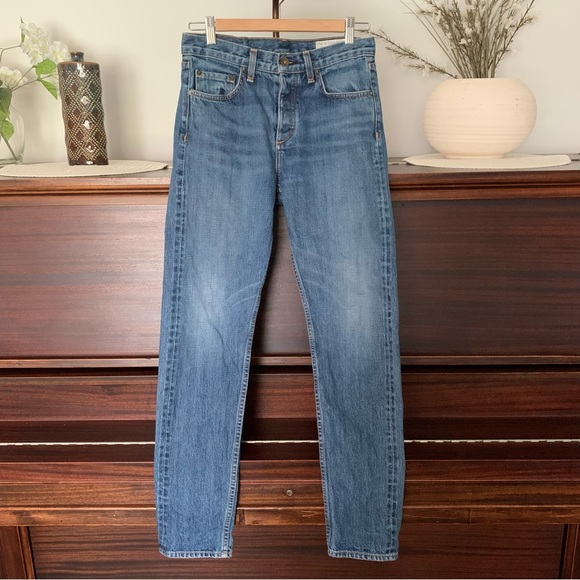 Rag & Bone "Marilyn" High-Rise Boyfriend Selvedge Jeans, Size 26 - Picture 4 of 14